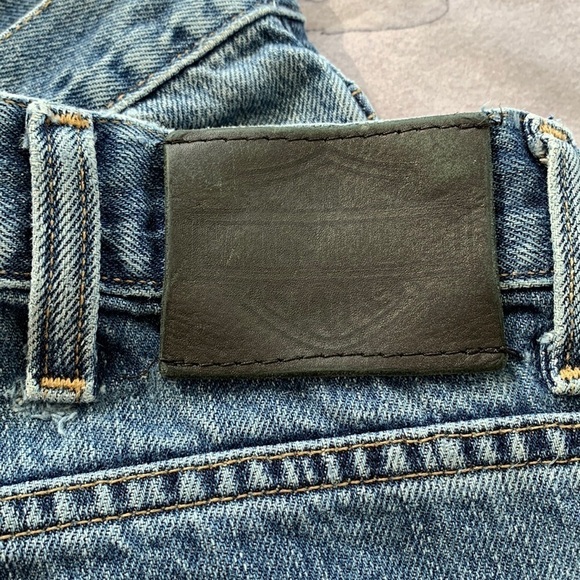 Harley Davidson Men's Jeans 38x34 Blue Medium Wash Biker Denim* - Picture 6 of 12